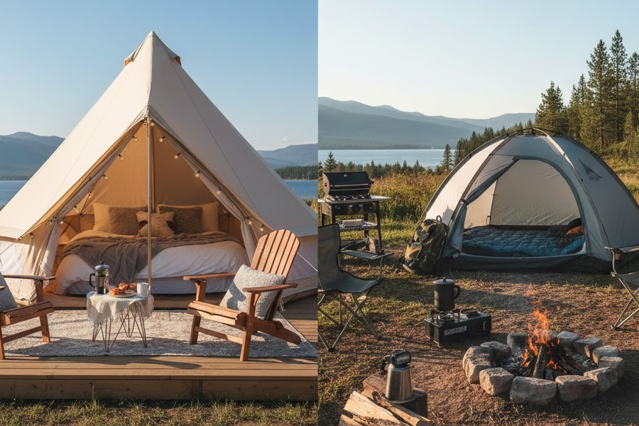Glamping o camping tradicional: elige según tu presupuesto y comodidad