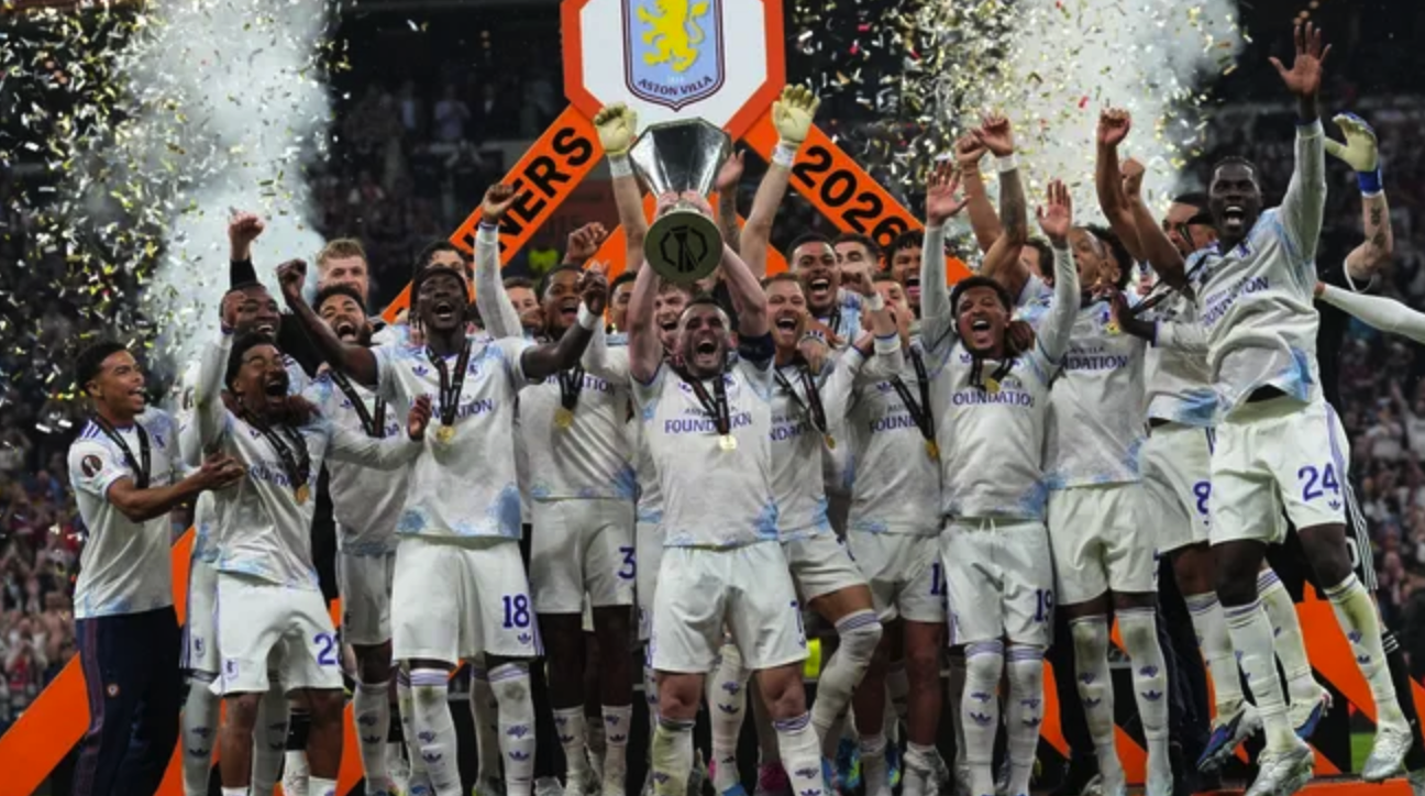 El Aston Villa del Dibu Martínez y Buendía salió campeón de la Uefa Europa League
