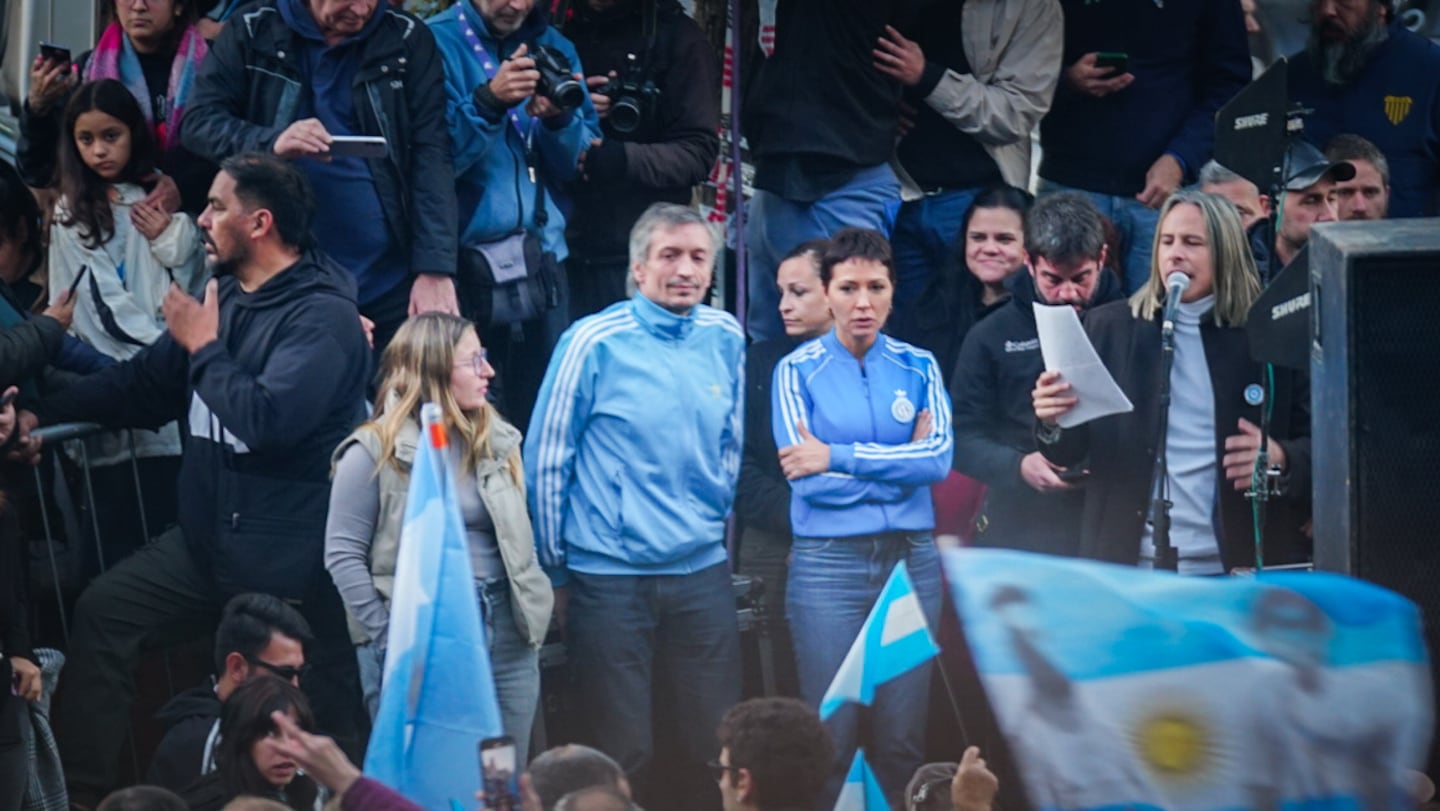 El kirchnerismo y el peronismo reabrieron heridas, como quedó demostrado durante el acto en Parque Lezama. (Foto: TN/ Nicolás González)
