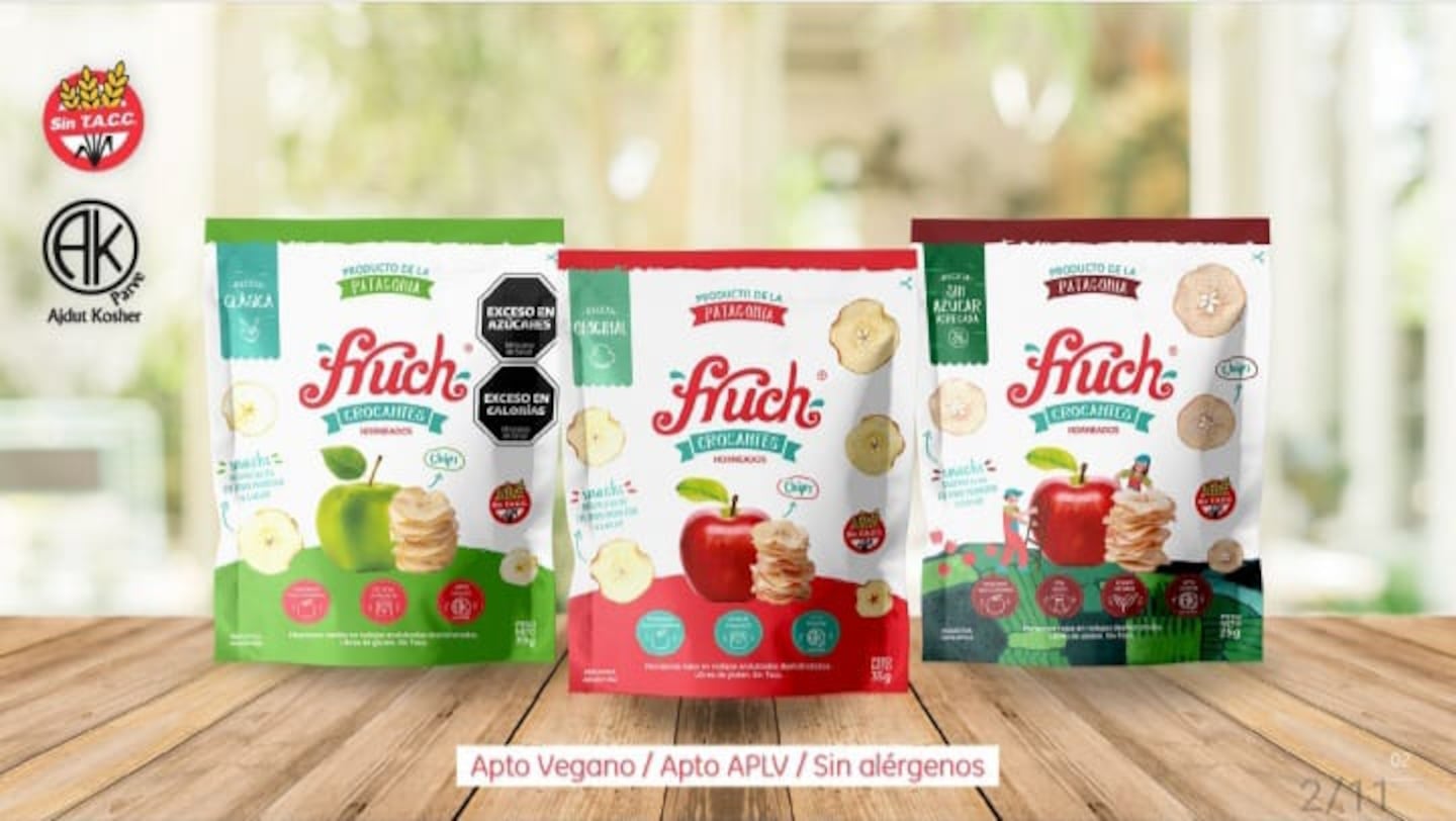 Fruch Patagonia produce actualmente tres variedades: manzana roja, manzana verde y manzana roja sin azúcar en corte americano. (Foto: Gentileza Fruch Patagonia).