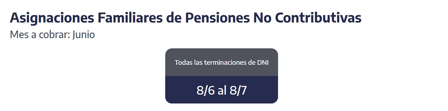 Quiénes reciben hoy las asignaciones familiares. (Captura: ANSES)