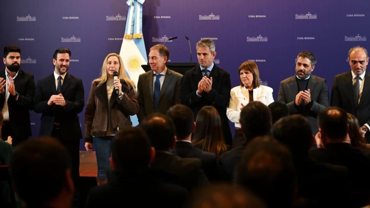 Ante los legisladores de La Libertad Avanza, Karina Milei definió las prioridades de la Casa Rosada en el Congreso, entre ellas la reforma electoral. (Foto: Presidencia)