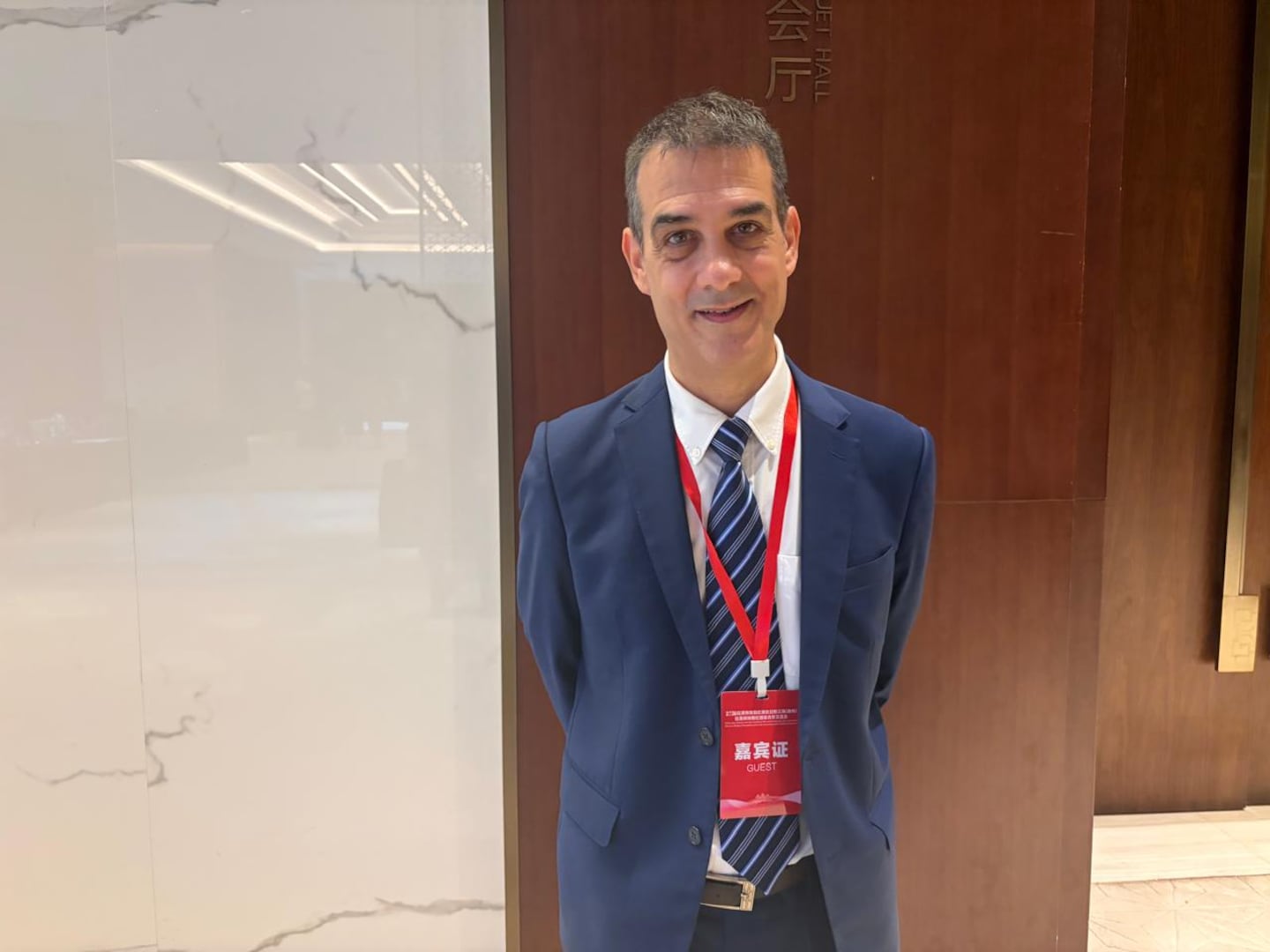 El cónsul general de la República Argentina en Shanghai, Luciano Tanto Clément. (Foto: TN)
