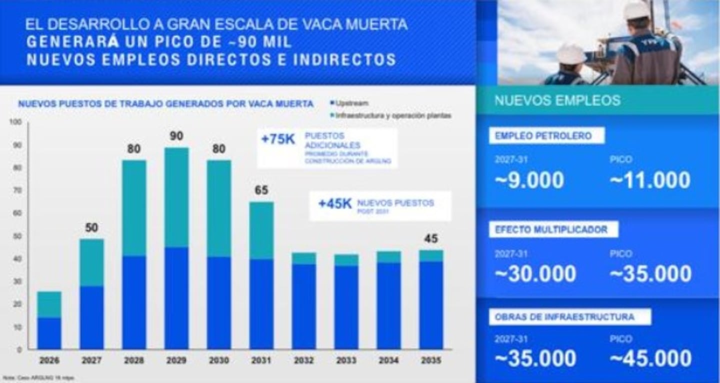 El desarrollo de Vaca Muerta permitiría crear unos 90.000 puestos de trabajo directos e indirectos. (Crédito: YPF)