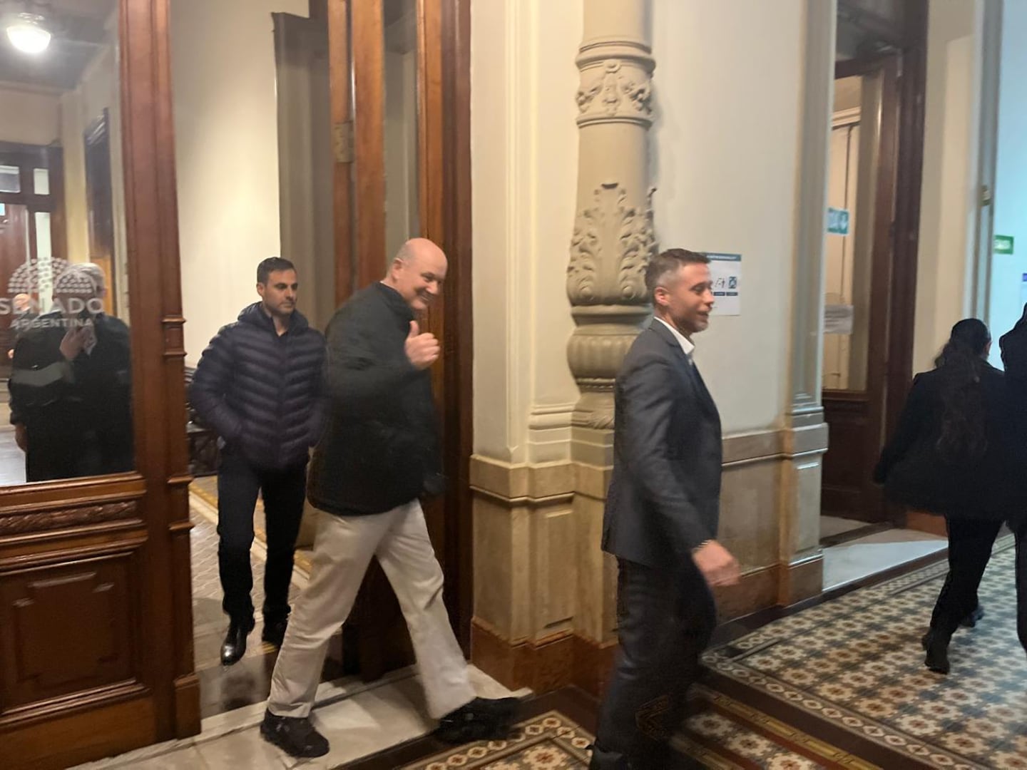 Federico Sturzenegger se retiró del Senado tras la reunión con Patricia Bullrich. (Foto: TN / Fernando Fraquelli)