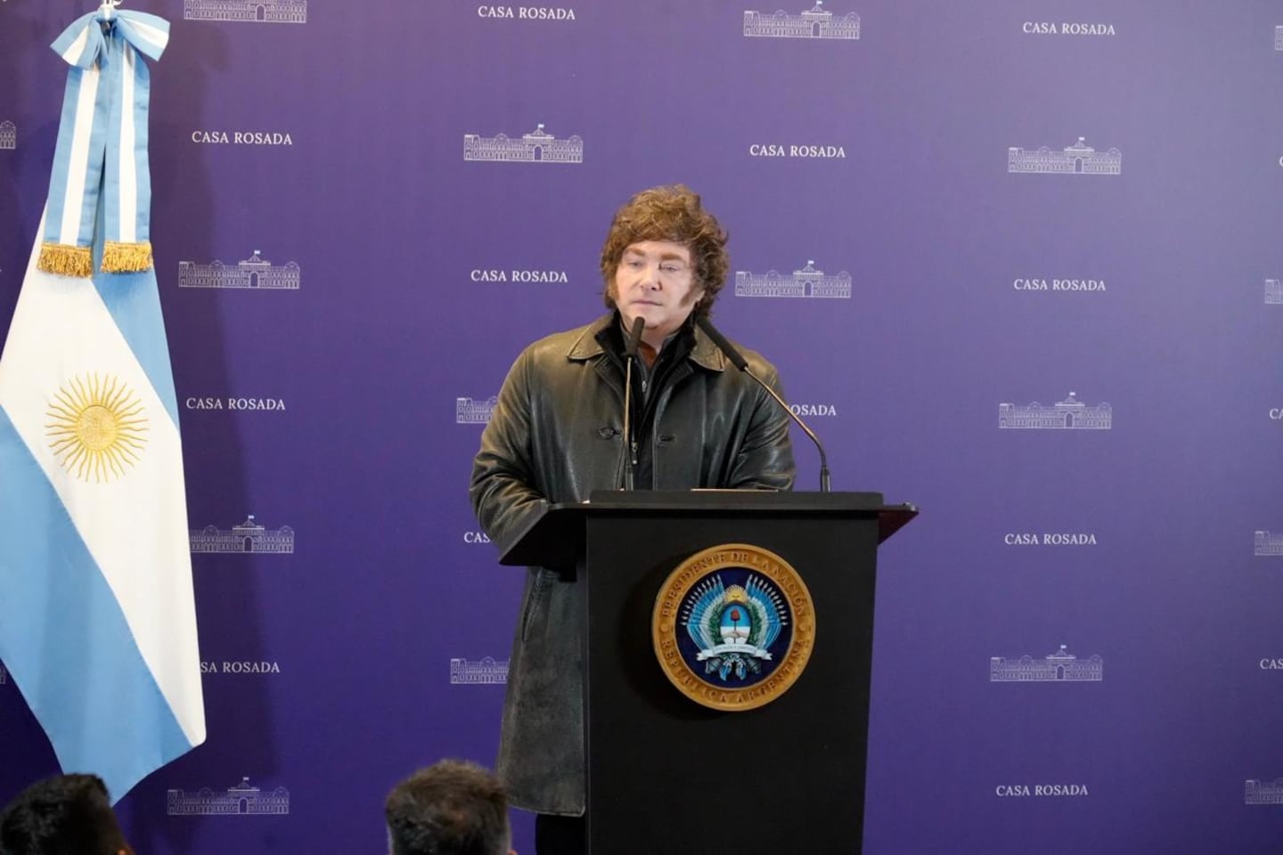 Javier Milei marcó el rumbo de la gestión y adelantó que trabaja en un proyecto para modificar la Carta Orgánica del Banco Central (Foto: Presidencia).
