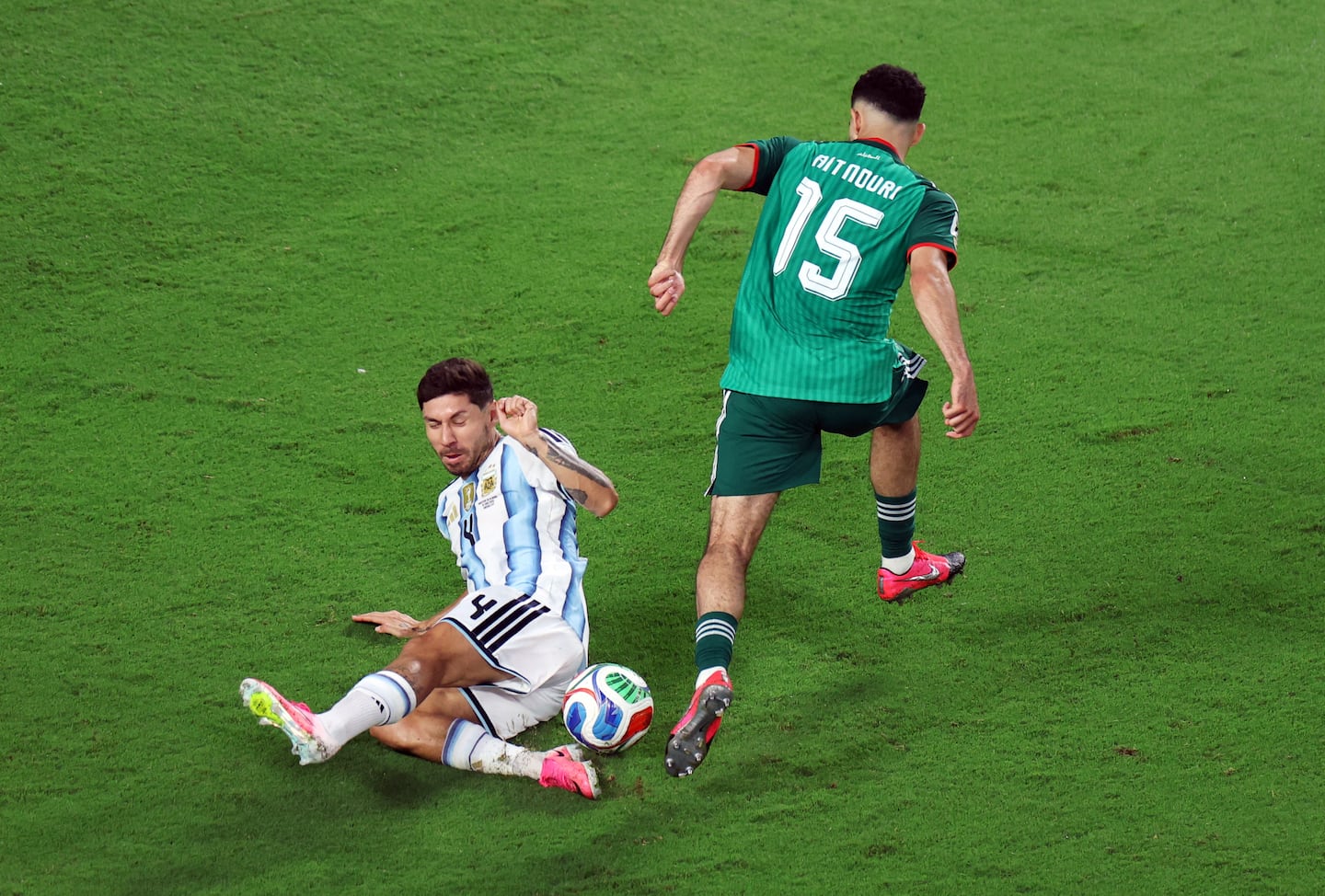 Montiel por Molina, un posible cambio para la final (Foto: Reuters).