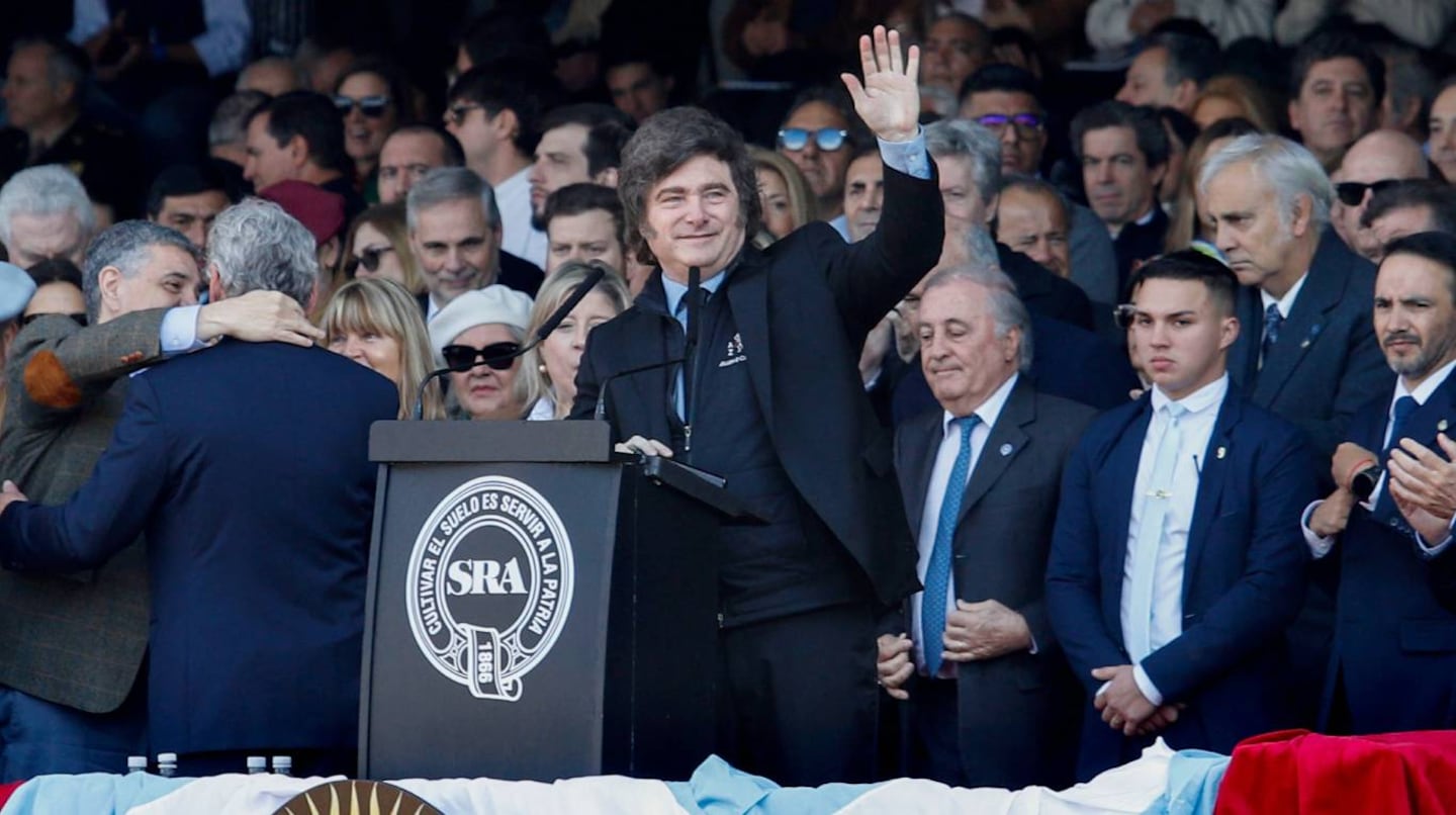 Tras su discurso en la Expo Rural de Palermo, Javier Milei volvió a apuntar contra Brasil. (Foto: NA - Damián Dopacio)