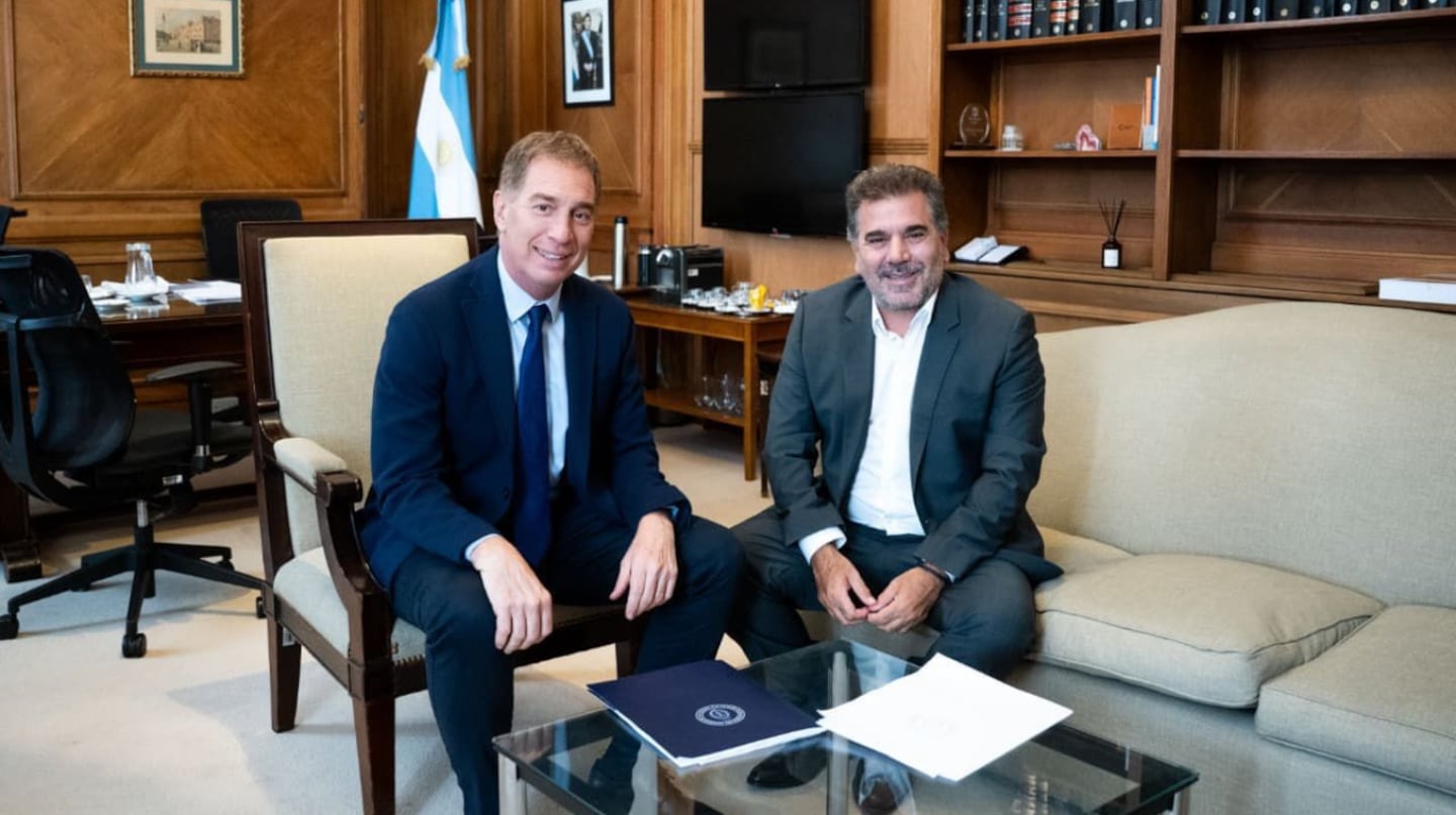 Diego Santilli y Cristian Ritondo. (Foto: Ministerio del Interior)