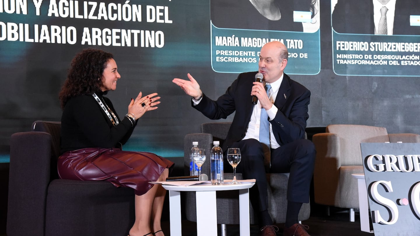 El minitro Federico Sturzenegger fue el impulsor de la Ley de Tierras (Foto: Colegio de Escribanos de la Ciudad de Buenos Aires).