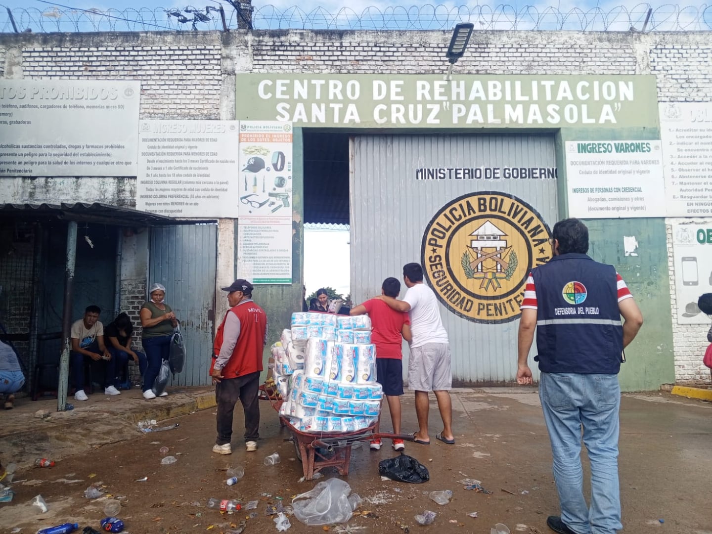 La cárcel de Palmasola es la más poblada del país, con 205% de hacinamiento registrado en 2025. (Foto: Unidad de Comunicación de la Defensoría del Pueblo de Bolivia)