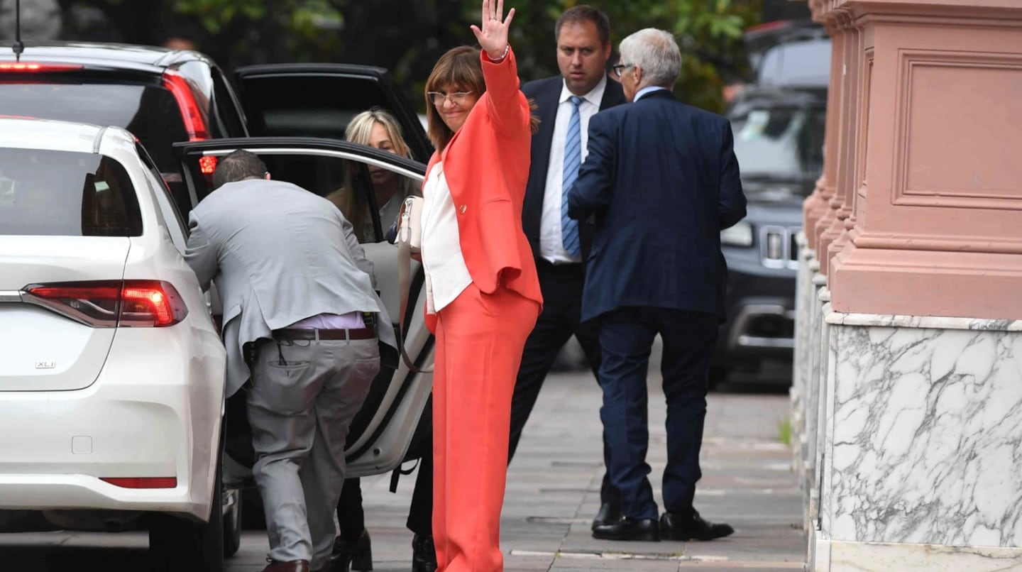Patricia Bullrich en la Casa Rosada. (Foto: Télam/Alejo Santa Cruz).