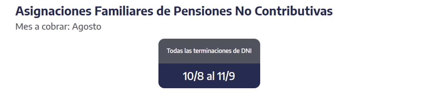 Quiénes reciben hoy las asignaciones familiares. (Captura: ANSES)