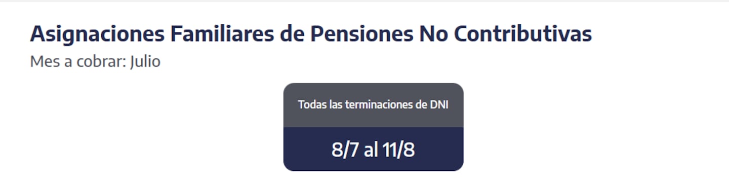 Quiénes reciben hoy las asignaciones familiares. (Captura: ANSES)